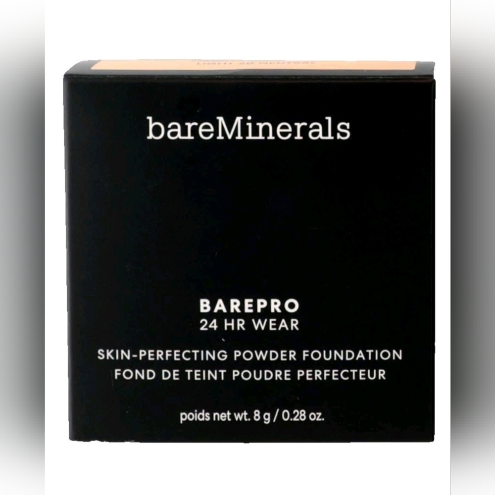 Bare Minerals BarePro 24 Hour Wear Powder Foundation ~Light 20 Neutral~.28oz NIB